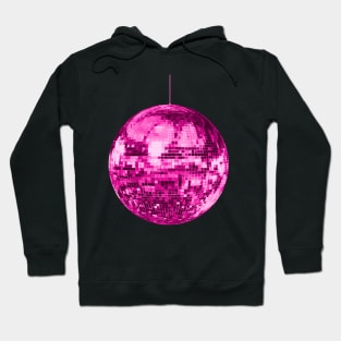 Pink Vintage Sparkling Shiny Disco Ball Hoodie